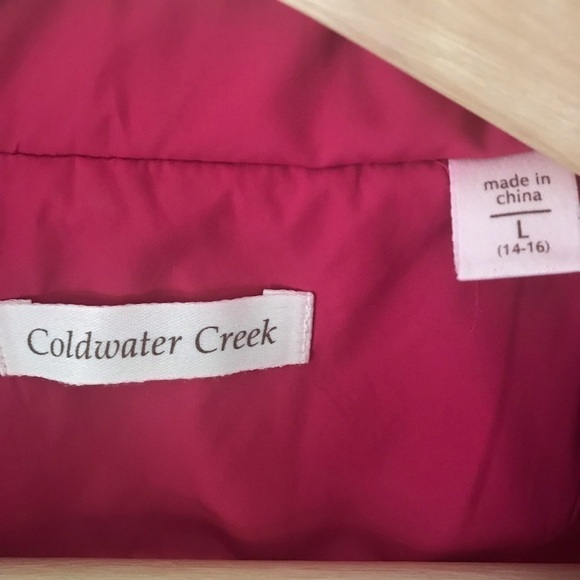 COLDWATER Creek quilted vest size L (14/16) - Picture 6 of 8